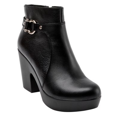 BOTINES MUJER BRUNO ROSSI NEGRO BRMH618 CUERO - 2