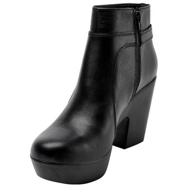 BOTINES MUJER BRUNO ROSSI NEGRO BRMH618 CUERO - 3