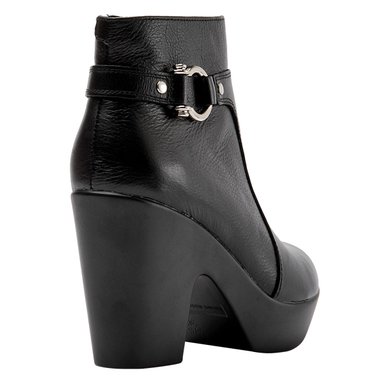 BOTINES MUJER BRUNO ROSSI NEGRO BRMH618 CUERO - 5