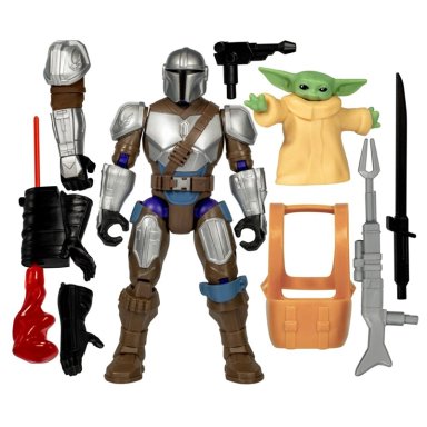 FIGURA DE ACCIÓN STAR WARS MIXMASHERS EL MANDALORIANO Y GROGU - 2