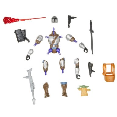 FIGURA DE ACCIÓN STAR WARS MIXMASHERS EL MANDALORIANO Y GROGU - 12