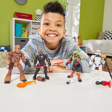 FIGURA DE ACCIÓN STAR WARS MIXMASHERS EL MANDALORIANO Y GROGU - 4