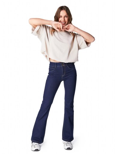 JEANS MUJER EFESIS ALGODÓN FLO - 1