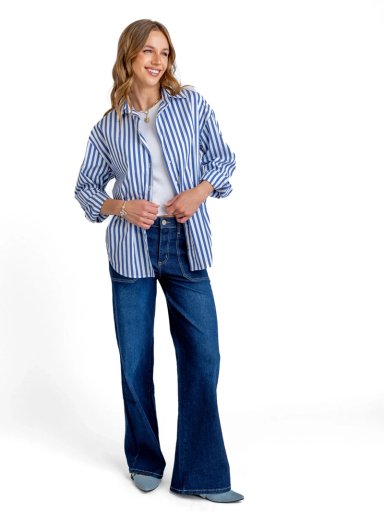 BLUSA MUJER EFESIS ALGODÓN STRIPE - 1