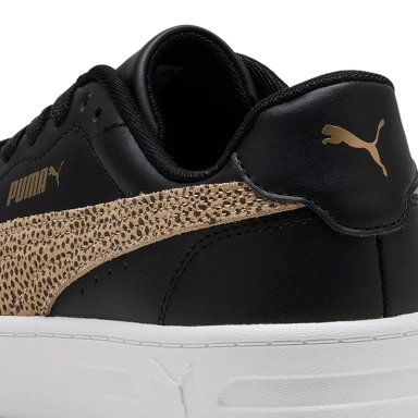 ZAPATILLAS MUJER PUMA CASUALES NEGRO COURT LALLY TOPCAT CUERO - 5