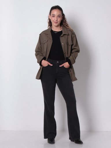 JEANS MUJER WADOS ALGODÓN RECTO TIRO ALTO - 1