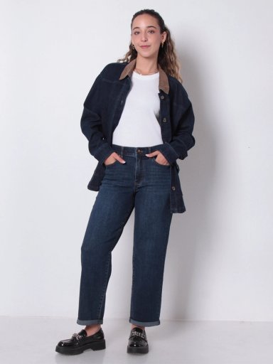 JEANS MUJER WADOS ALGODÓN RECTO TIRO ALTO - 1
