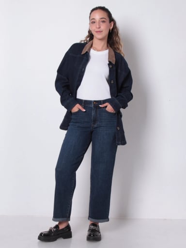 JEANS MUJER WADOS ALGODÓN RECTO TIRO ALTO - 1