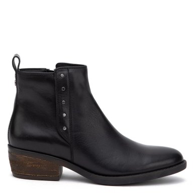 BOTINES MUJER GACEL NEGRO GINITA CUERO - 1
