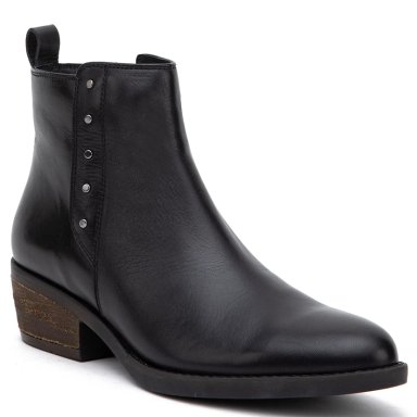 BOTINES MUJER GACEL NEGRO GINITA CUERO - 3
