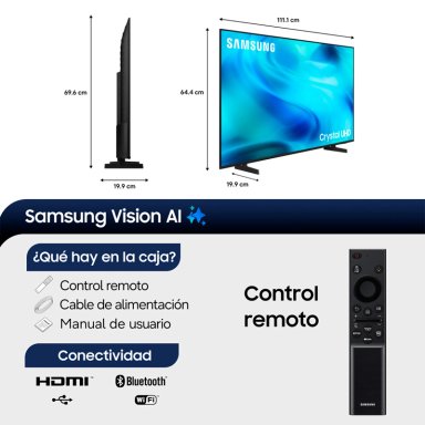 SMART TV SAMSUNG LED 4K UHD 50” UN50U8000HGXZS - 3