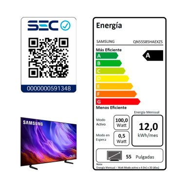 SMART TV SAMSUNG OLED 4K UHD 55” QN55S85HAEXZS - 10