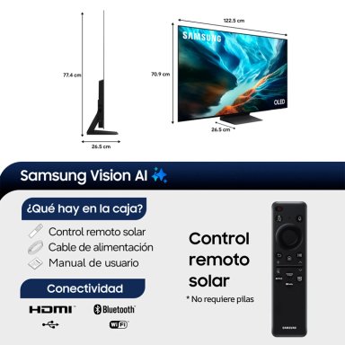 SMART TV SAMSUNG OLED 4K UHD 55” QN55S90HAGXZS - 3