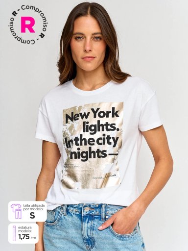 POLERA MUJER INDEX ALGODÓN MANGA CORTA - 1