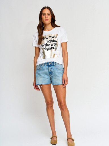 POLERA MUJER INDEX ALGODÓN MANGA CORTA - 4