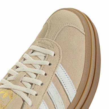 ZAPATILLAS MUJER ADIDAS ORIGINALS CASUALES BEIGE GAZELLE BOLD - 7