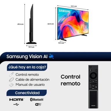 SMART TV SAMSUNG MINI LED 4K UHD 50” M70H - 3