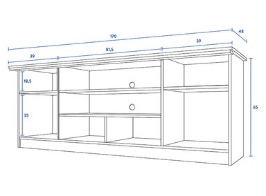 RACK CIC CLASICO NOGAL AMAZONICO - 5