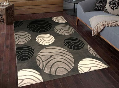 ALFOMBRA IDETEX FRIZE CARVED CIRCLES 150 X 200 CM - 3