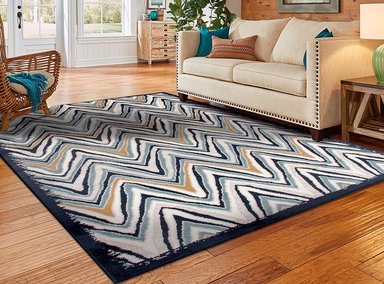 ALFOMBRA IDETEX HEATSET RAINBOW 200 X 285 CM AZUL MARINO - 4