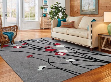 ALFOMBRA IDETEX CARVED FLORIDA D2 150 X 200 CM ROJO - 5