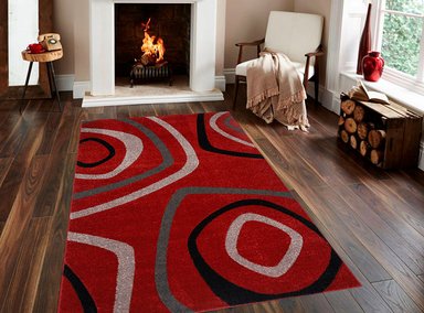 ALFOMBRA IDETEX FRIZE CARVED D2 RED 150 X 200 - 2