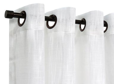 SET CORTINAS IDETEX VELO LINO BLANCO 140X220 - 2