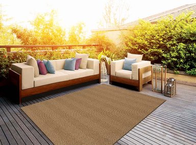 ALFOMBRA IDETEX SISAL PATTERN NÓRDICO 160 X 230 CM CARAMELO - 3
