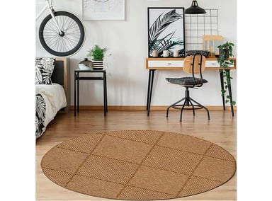 ALFOMBRA REDONDA IDETEX VENUS SISAL 150 NATURAL 150 X 150 CM CARAMELO - 3