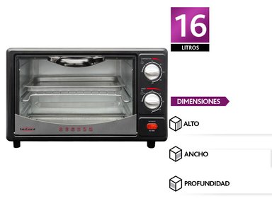 HORNO ELECTRICO SINDELEN HE-16 NEGRO - 1