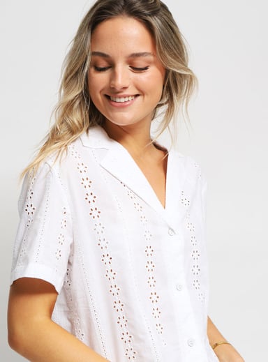 BLUSA INDEX MANGA CORTA BRODERIE - 3