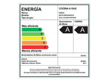 COCINA A GAS LICUADO/NATURAL MIDEA 4 PLATOS MCG-4QPI24NSCG - 9