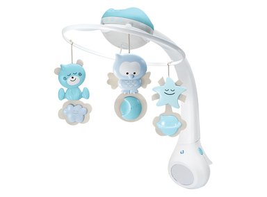 MÓVIL BEBE INFANTINO PROYECTOR MUSICAL 3 EN 1 AZUL - 1