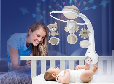 MÓVIL BEBE INFANTINO PROYECTOR MUSICAL 3 EN 1 BEIGE - 2
