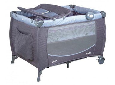 CUNA PLAYARD INFANTI CIELO GREY DOTS - 1