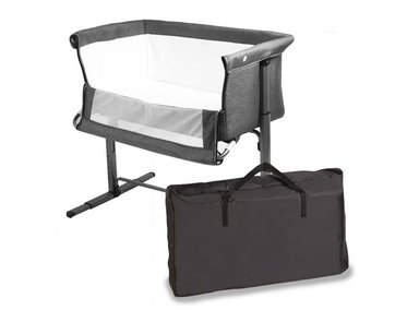 CUNA COLECHO BEBE MYSIDE KIDGO CON BOLSO GRIS BEBESIT - 3