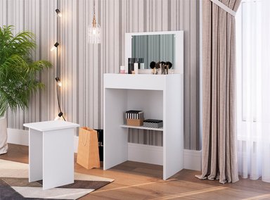 TOCADOR KIDSCOOL AMORE CON ESPEJO MADERA BLANCO - 2