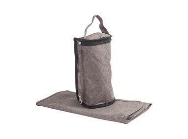 BOLSO MATERNAL BEBESIT 318SX CON PORTA MAMADERA Y MUDADOR GRIS - 4