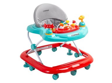 ANDADOR MUSICAL AIRBUS ROJO CELESTE BEBESIT - 1