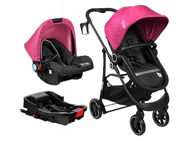 COCHE BEBEGLO TR S ISOFIX OREGON RS-13553 FUCSIA - 1
