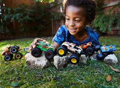 SET HOT WHEELS MONSTER TRUCKS 2-PACK ESCALA 1:64 - 5