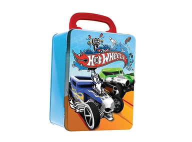 CAJA METÁLICA PORTA AUTOS HOT WHEELS - 1