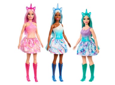 MUÑECA BARBIE FANTASIA UNICORNIO FALDAS DE ENSUEÑO / MODELO ALEATORIO - 1