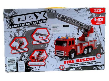 VEHÍCULO EBX CAMIÓN DE BOMBERO CON GRUA 1:12 - 3