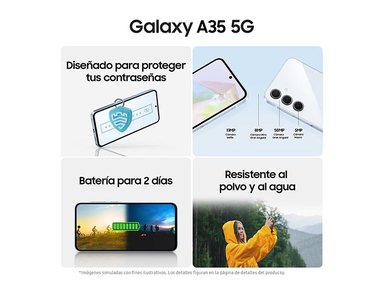CELULAR SAMSUNG GALAXY A35 256 GB 8 GB RAM 13MP 6.6" - 7