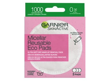 DESMAQUILLANTE GARNIER ECOPADS REUTILIZABLES SKIN ACTIVE 3 UN - 2