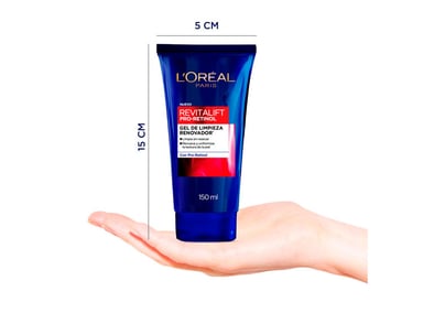 LIMPIADOR FACIAL LOREAL GEL LIMPIEZA REVITALIFT RENOVADOR PRO RETINOL 150 ML - 3