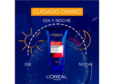 LIMPIADOR FACIAL LOREAL GEL LIMPIEZA REVITALIFT RENOVADOR PRO RETINOL 150 ML - 6