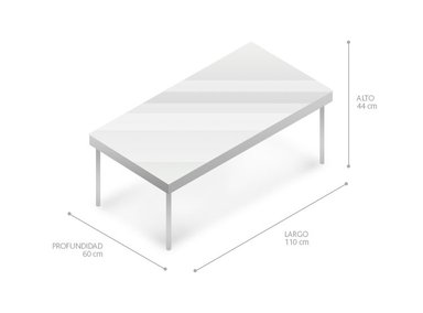 MESA DE CENTRO SPAZZIO JOCKEY NATURAL TUBO - 4