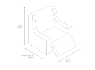 BERGERE IDETEX OLIMPO PU NEGRO - 5